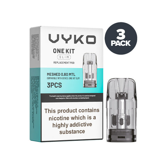 VYKO One Kit Slim Replacement pod and box