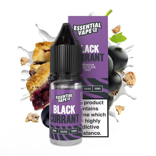 Essential Vape Co Blackcurrant - 10ml Nicotine Salt E-Liquid