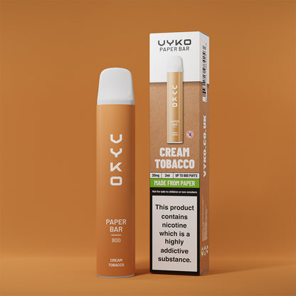 Vyko Paper Bar Cream Tobacco