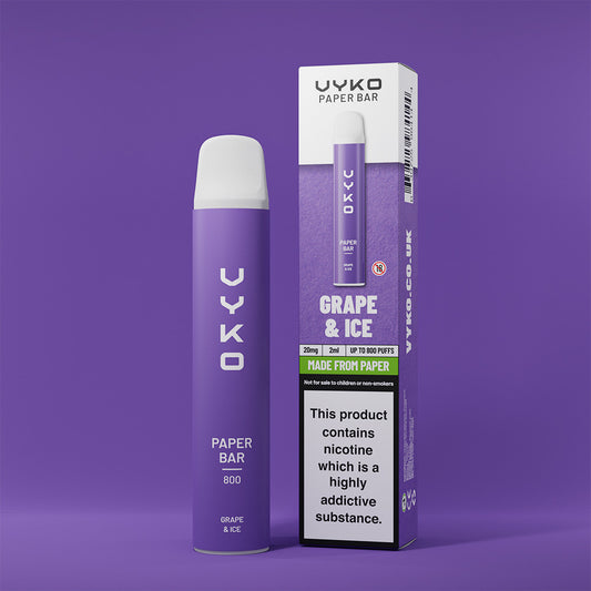 Vyko Paper Bar Grape Ice